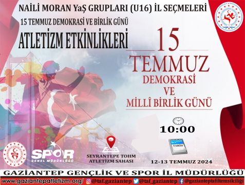NAİLİ MORAN YAŞ GRUPLARI (U16) ATLETİZM İL SEÇMELERİ
